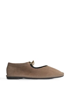 Балетки замшеві жіночі Meideli 6241/Camel/WTP0109B-12/B 40 Коричневий