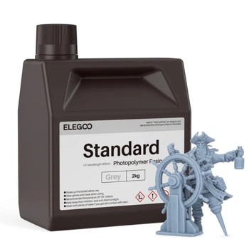 Фотополімерна смола для 3D принтера ELEGOO Standard Resin 2000G Grey
