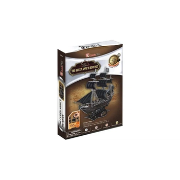 Пазл Cubic Fun 3D Корабель Чорної Бороди Месть Королеви Анни (T4005h)