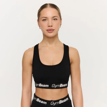 Спортивний топ Simple чорний L - GymBeam