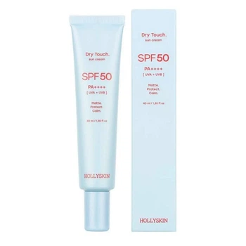 Мотивирующий солнцезащитный крем для лица HOLLYSKIN Dry Touch SPF 50 Sun Cream, 40 мл (4823109705920)