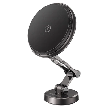 Автомобільний тримач ACEFAST D30 magnetic folding wireless charging car holder Black