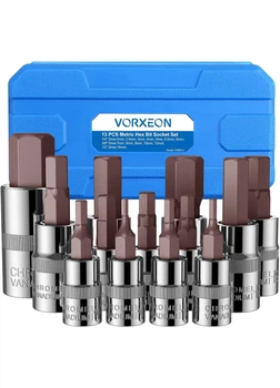 Шестигранные биты в кейсе 13 шт комбинированный Vorxeon