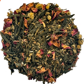 Зелений ароматизований чай Солодкий цілунок (Relaxing tea) 500 г