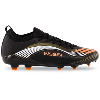 Бутсы футбольные детские с носком SP-Sport F50 2465 размер 35 Black-Multicolor