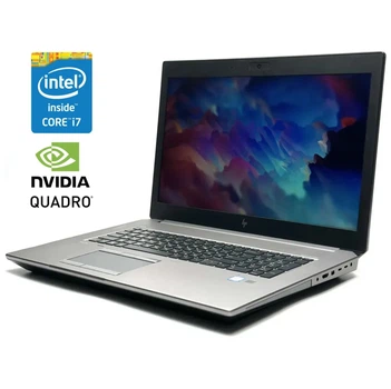 Мобильная рабочая станция HP ZBook 17 G5 / 17.3" (1920x1080) IPS / Intel Core i7-8750H (6 (12) ядер по 2.2 - 4.1 GHz) / 32 GB DDR4 / 512 GB SSD / nVidia Quadro P3200, 6 GB GDDR5, 192-bit / WebCam / Win 11 б/у