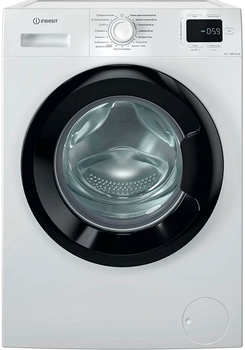 Indesit Пральна машина Indesit фронтальна, 6кг, 1200, A+++, 44.6см, дисплей, пара, інвертор, люк чорний, білий