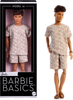Лялька Кен Барбі Базовий Шатен Barbie Signature Ken Basics Model 10 Brunette Hair Neutrals Series (JJX29) (JJX29)