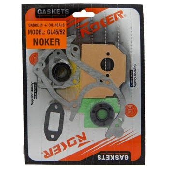Прокладки для бензопилы GL 45/52 + сальники NOKER