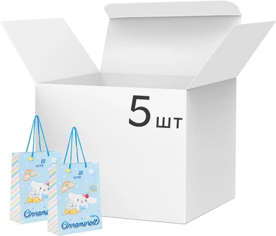 Набор бумажных подарочных пакетов Kite Cinnamoroll 18х24 см 5 шт (CR26-265)