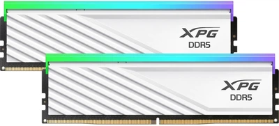 Оперативна пам'ять ADATA DDR5-6000 32768MB PC5-48000 (Kit of 2x16384) XPG Lancer Blade RGB White (AX5U6000C3616G-DTLABRWH)