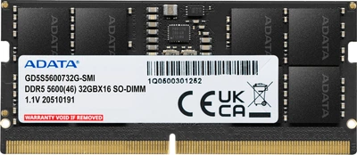 Оперативна пам'ять ADATA SODIMM DDR5-5600 32768MB PC5-44800 GOLD (GD5S5600732G-SMI)