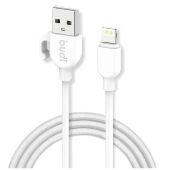 Кабель живлення Lightning-USB 1 метр 2.4А для швидкого заряджання пристроїв Apple модель DC227L10W колір білий
