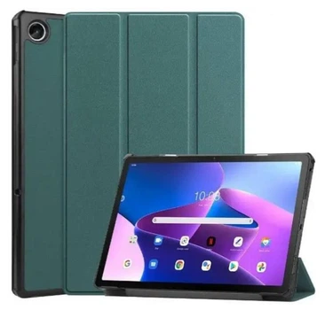 Чехол Smart Case на Lenovo Tab (10.1") 2025 / чехол для планшета с функцией подставки / зеленый
