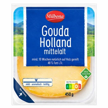 Сир Гауда Milbona Gouda Holland Mittelalt 450 г
