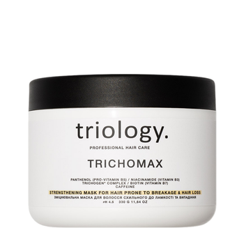 Маска проти випадіння волосся зміцнювальна Triology Trichomax з біотином, 330 г