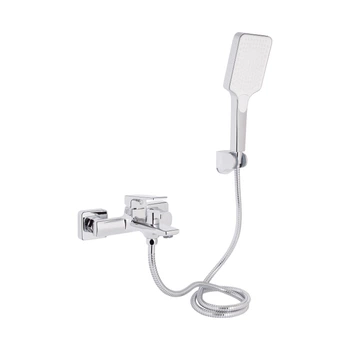 Смеситель для ванны Qtap Crow с душевым гарнитуром QTCRO259CRM48646 Chrome