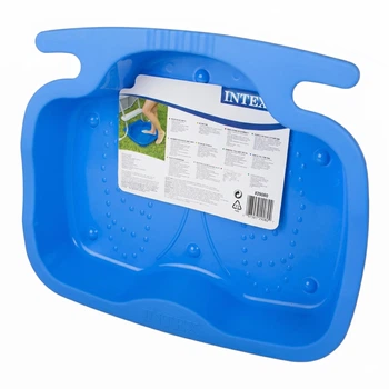 Ванночка для ніг в басейн Intex 29080, протиковзка, розміром 56×46×9 см, синя