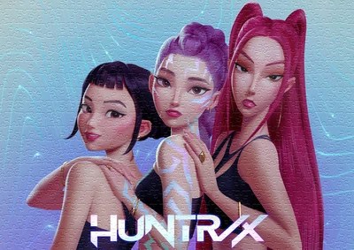 Фотопазл 29*20 см А4 40 елементів Huntrix. K-Pop demon hunters (#1075-П)