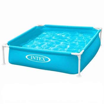 КаКаркасный квадратный бассейн Intex 57173, 337 л, размером 122×122×30 см, голубой
