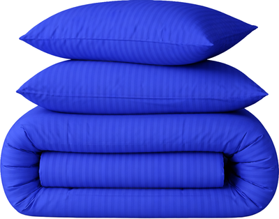 Комплект постельного белья MirSon King Size 220 x 240 Ranforce Elite 17-0609 Stripe Blue Ранфорс (2200008055837)