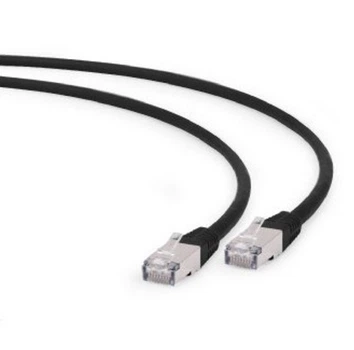 Патч корд Cablexpert FTP кат.6А S/FTP, 50u 0.5м чорний