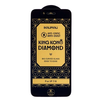 Защитное стекло KingKong Diamond Glass черное для Apple iPhone 7 8 SE 2020 2022
