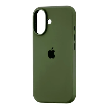 Чохол силіконовий Full Cover для iPhone 17 протиударний із захистом камери темно-зелений