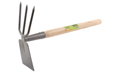 Сапа садовая MASTERTOOL Нептун 380×190×70 мм с удлиненной деревянной ручкой