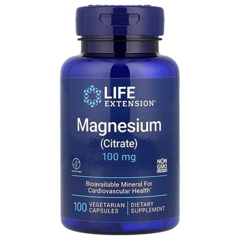 Магний цитрат Life Extension "Magnesium Citrate" 100 мг (100 вегетарианских капсул)