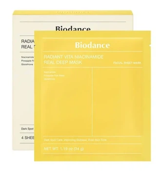 Маска Biodance Radiant Vita Niacinamid Real Deep Mask