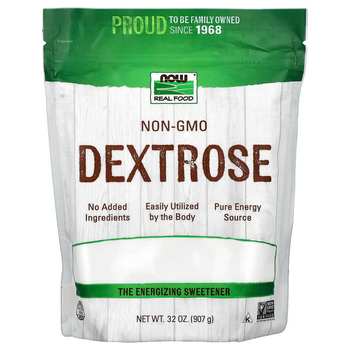 Декстроза NOW Foods, Real Food "Dextrose" фруктовый сахар (907 г)