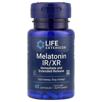 Мелатонін з негайним і тривалою дією Life Extension "Melatonin IR/XR" 1.5 мг (60 капсул)