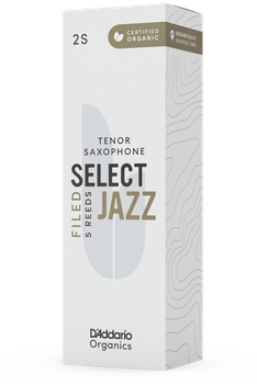 Трости для тенор-саксофона D'Addario Organic Select Jazz - Tenor Sax Filed 2S - 5 Pack