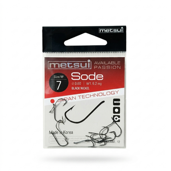 Крючок Metsui Sode — №7 (12 шт.)