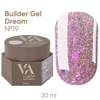 Гель для нарощування нігтів Valeri Builder Gel Dream №19 30 мл