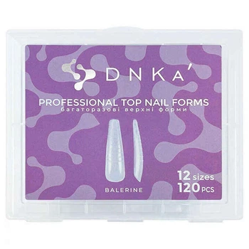 Верхні форми для нарощування нігтів DNKa Top Nail Forms балерина 120 шт