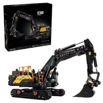 Конструктор Екскаватор Volvo EC500 Hybrid для хлопчиків сумісний Підйомний кран будівельний