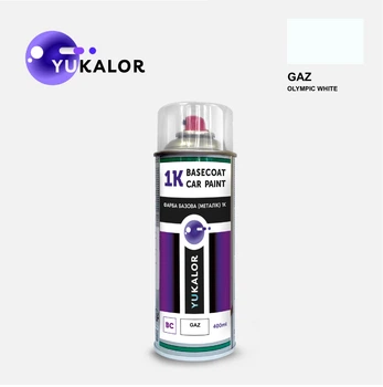 Фарба автомобільна аерозольна YUKALOR DAEWOO GAZ olympic white 2009 400 мл