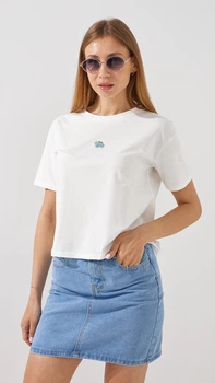 Топ с принтом женский 321 805 One Size Белый shop (2000991044470)