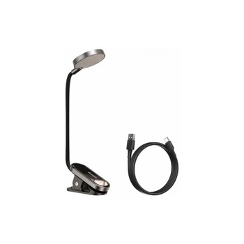Настільна лампа Baseus Comfort Reading Mini Clip Lamp with battery Dark Gray (DGRAD-0G) Baseus DGRAD-0G 1045054