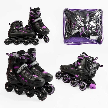 Роликові коньки розмір 39-43, колеса PU, d коліс - 6,5 см 312-55L