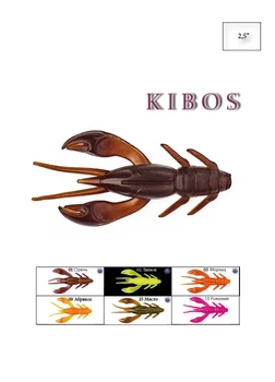 Їстівний силікон приманка для хижих риб Kibos 2.5" 6 упаковок по 6 шт комбінований Fantastic Fishing