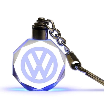 Брелок для ключей с логотипом Фольцваген Volkswagen с подсветкой