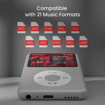 MP3-плеєр INNIOASIS Y1 64gb (Bluetooth, Відео), Сірий