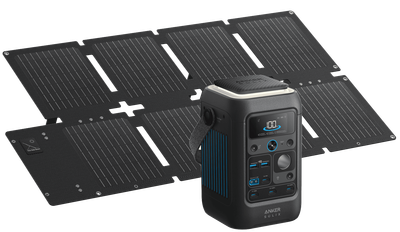 Зарядна станція Anker Solix C300XDC / 300 Вт / 288 Вт⋅год / LiFePO4 + сонячна панель PS60 (B1728311)