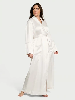 Халат Victoria’s Secret Bridal Luxe Satin Long Robe XS/S Білий (29978105D)