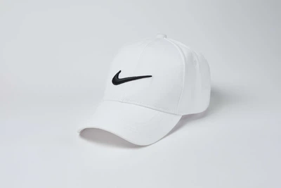 Кепка Бейсболка Nike Біла Вишивка Чорна М (55-59) Біла 714