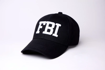 Кепка Бейсболка FBI Вишивка Біла М (56-58) Чорна 561