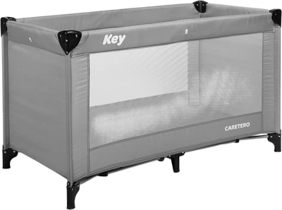 Дорожная кроватка Caretero Key Grey 126×65×74 см (5908310390178)